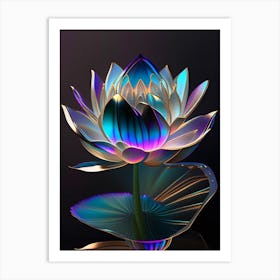 American Lotus Holographic 2 Art Print