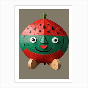 Watermelon Puzzle Art Print