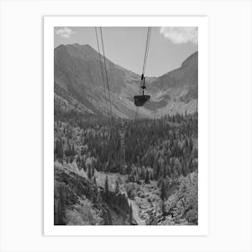 Aerial Tram Leading From Mine To Mill, Topography Is Such That This Is The Most Efficient Means Of Transporting Ore Ove Art Print