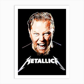 James Hetfield Metallica 1 Art Print