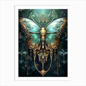 Butterfly In The Forest Art Print
