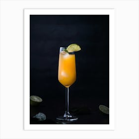 Orange Juice Cocktail Art Print