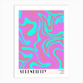 Serendipity Wavy Art Print