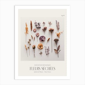 Fleurs Sechees, Dried Flowers Exhibition Poster 09 Art Print