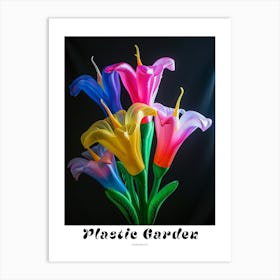 Bright Inflatable Flowers Poster Gloriosa Lily 4 Art Print