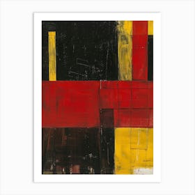 Red Squares 6 Art Print