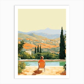 Vacation By The Pool 5 Art Print