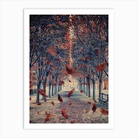 Autumn In Paris Art Print