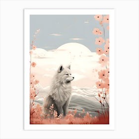 Modern Japandi Dog 2 Art Print