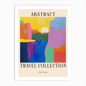 Abstract Travel Collection Poster South Sudan 2 Art Print