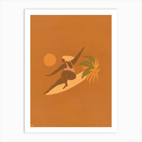 Lady Slider Mustard  - Tropicool Studio Art Print