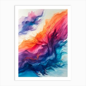 Abstract Gentle Wind Art Print