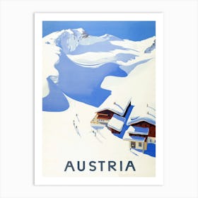 Austria for Skiing and Winter Sports Art Print