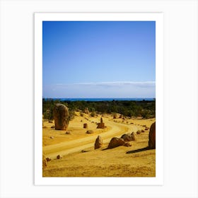 Unveiling The Beauty Of Pinnacles Rocks In Nambung National Park Art Print