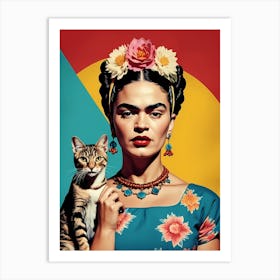 Frida Kahlo Portrait (3) Art Print