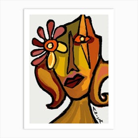 Face Of A Woman Art Print