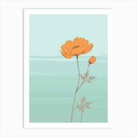 Orange Poppies Art Print