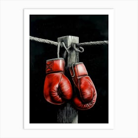 Boxing Gloves Art Print