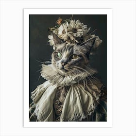 Victorian Cat Art Print