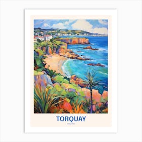 Torquay England Uk Travel Poster Art Print