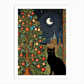 William Morris Christmas Tree Art Print