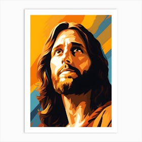 Jesus Christ Pop Art Art Print