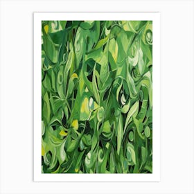 The Green Expression Art Print