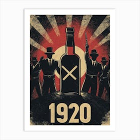 Aihrgdesign A Vintage Poster Symbolizing The Beginning Of Pro 7520a6e8 D962 4f65 A18f 0c9624c805d3 2 Affiche