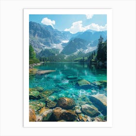 Lake In The Alps 2 Art Print