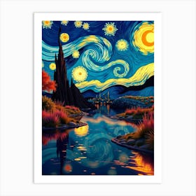 Starry Night 18 Art Print