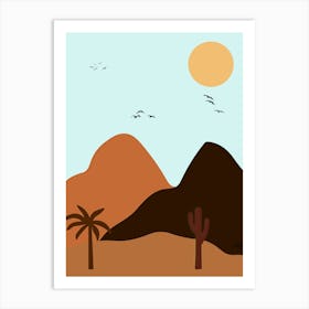 Desert Landscape Art Print