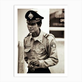 Thai Security Guard Art Print