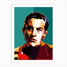 Robert De Niro The Godfather Movies Pop Art WPAP Art Print