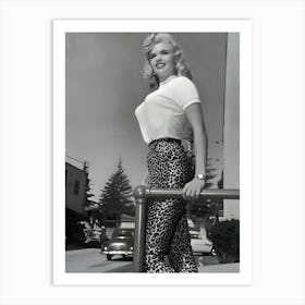 Portrait Of American Actor Jayne Mansfield Art Print