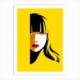 Girl In Yellow Art Print