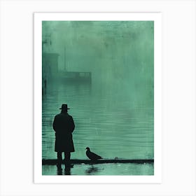 Man And A Bird Art Print