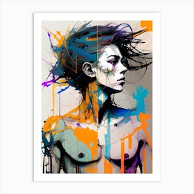 Abstract Boy Painting 3 Art Print