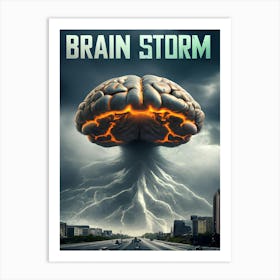 Brain Storm Art Print