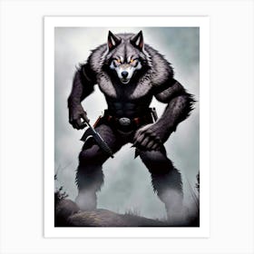 Wolf act Art Print