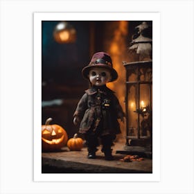 Halloween Doll Art Print