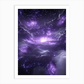 Purple Galaxy 1 Art Print