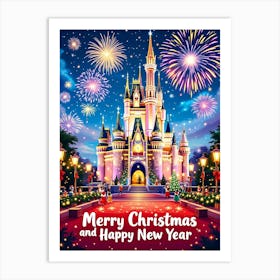 Merry Christmas And Happy New Year 15 Art Print