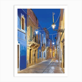 Street Scene In Malta Art Print