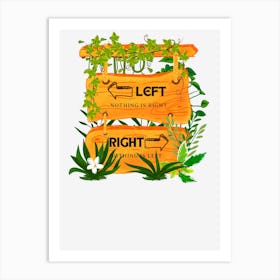 Choose Your Path Funny Art Print