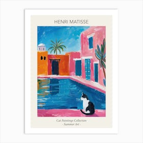 Henri Matisse Cat In Morocco Pool Summer Painting Art Print
