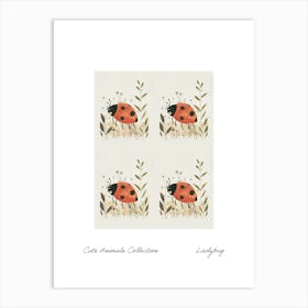 Cute Animals Collection Ladybug 3 Art Print