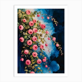 Roses In The Sky Art Print