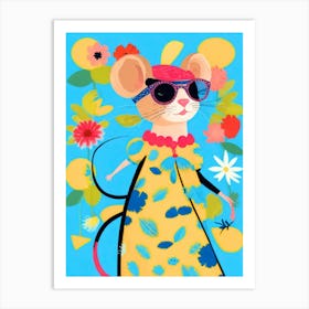 Mouse In A Dress Art Print