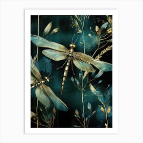 Dragonflies 7 Art Print