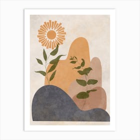 Sun And Plants 6 Art Print